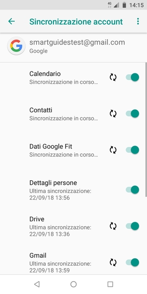 Le tue informazioni verranno sincronizzate