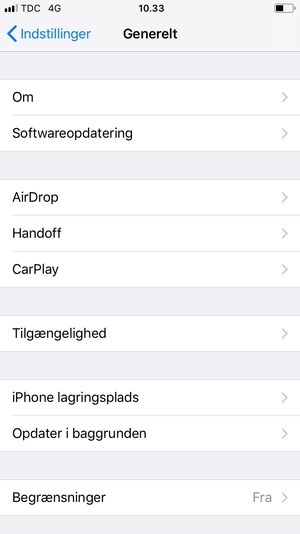 Vælg Softwareopdatering