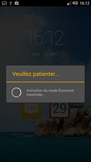 Veuillez attendre la fin de la procédure