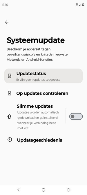 Selecteer Op updates controleren