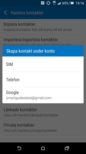 Välj Google