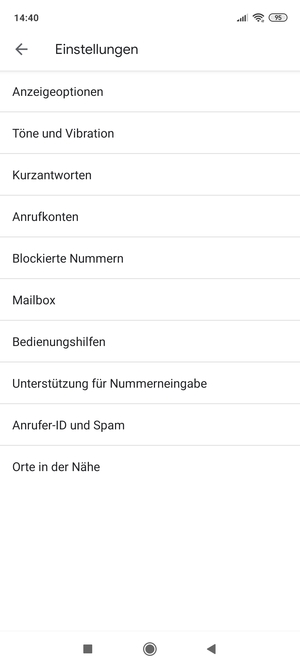 Wählen Sie Mailbox
