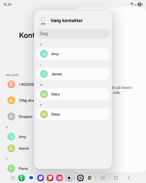Marker tjekboksen Alle