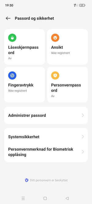 Velg Systemsikkerhet
