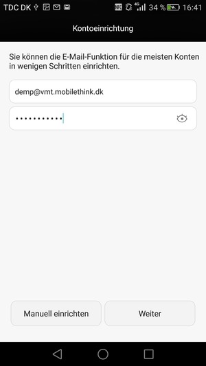 Geben Sie Ihre E-Mail-Adresse und Ihr Passwort ein. Wählen Sie Weiter