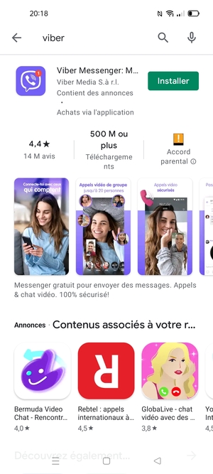 Sélectionnez l'appli