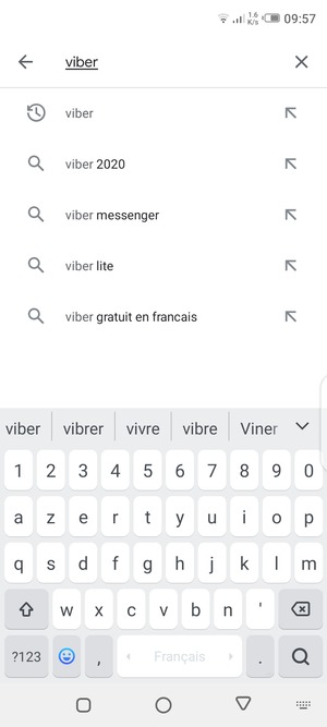 Saisissez le nom de l'appli et sélectionnez Rechercher