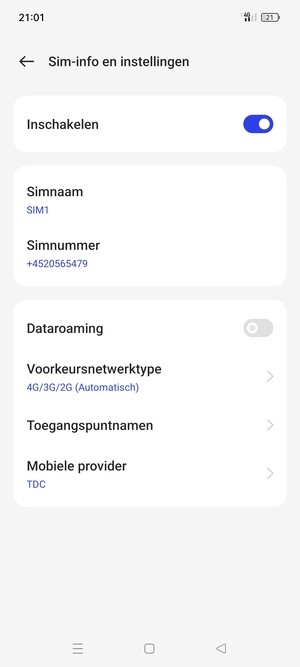 Selecteer Toegangspuntnamen