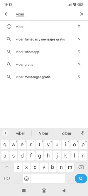 Introduzca el nombre de la aplicación y seleccione Buscar