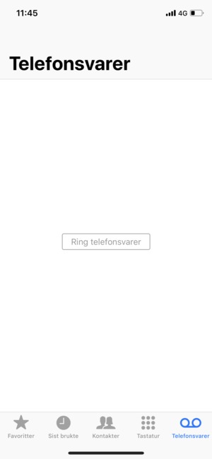 Velg Ring telefonsvarer