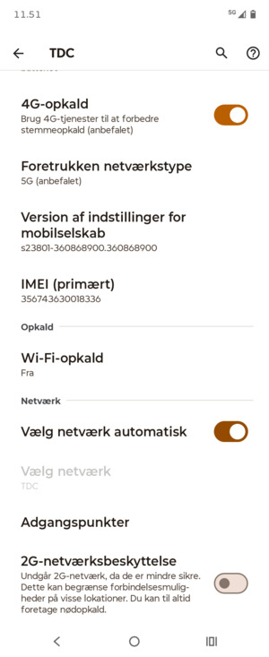 Scroll til og vælg Adgangspunkter