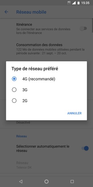 Sélectionnez votre option préférée