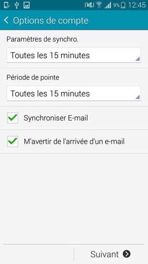 Sélectionnez Suivant