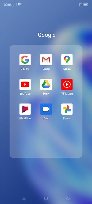 Vælg Gmail