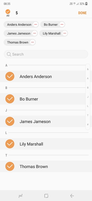 Select DONE
