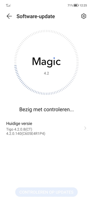 Wacht tot de zoekopdracht beëindigd is