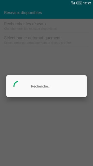 Veuillez attendre la fin de la recherche