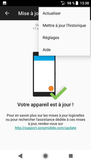 Sélectionnez Actualiser