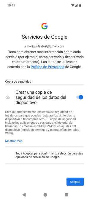 Seleccione Aceptar