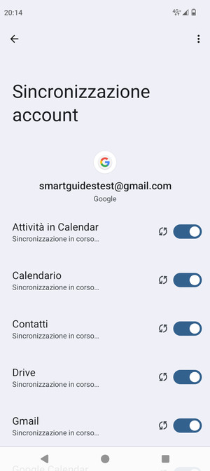 Le tue informazioni verranno sincronizzate