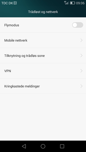Velg Mobile nettverk