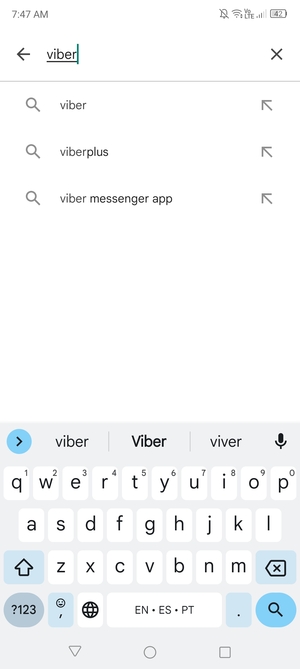 Enter the app name and select Search