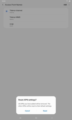 Select Reset