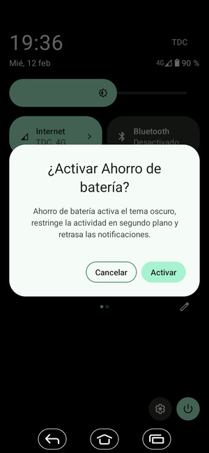 Seleccione Activar