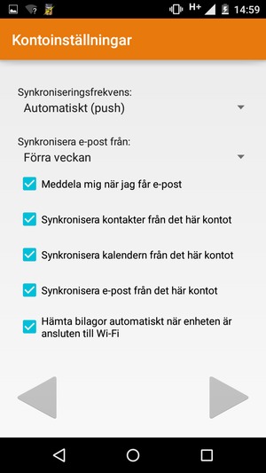 Välj NÄSTA