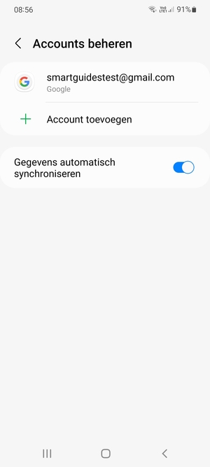 Selecteer uw Google-account