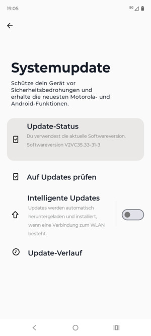 Wählen Sie Auf Updates prüfen
