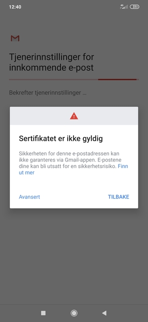 Velg Avansert