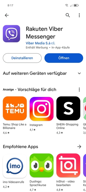 Wählen Sie Öffnen