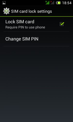 Select Change SIM PIN