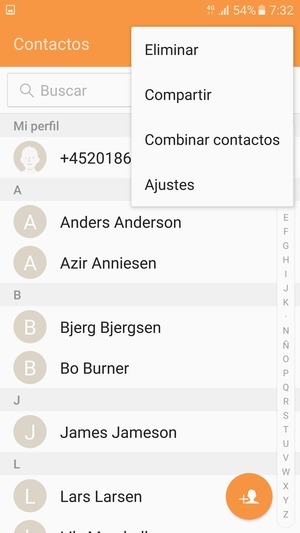 Seleccione Ajustes