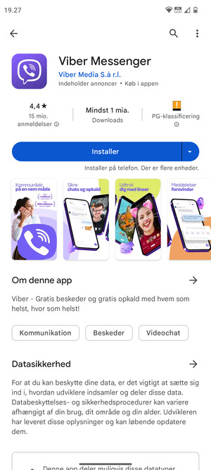 Vælg Installer