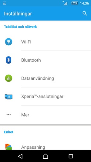 Välj Mer