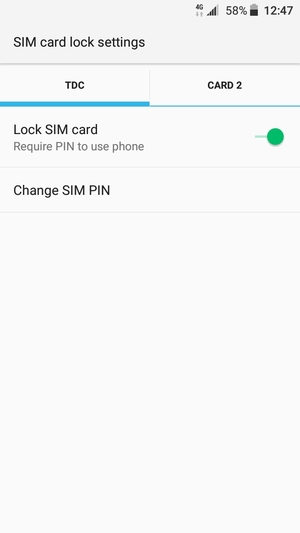 Select Public and  Change SIM PIN