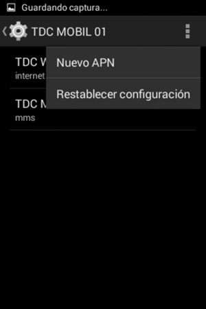 Seleccione el botón Menú y seleccione Restablecer configuración