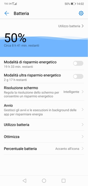 Attiva Modalità di risparmio energetico