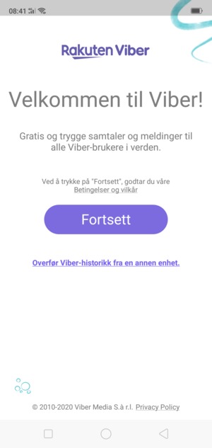 Applikasjonen er klar til bruk