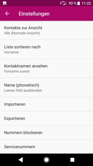 Scrollen Sie und wählen Sie Importieren
