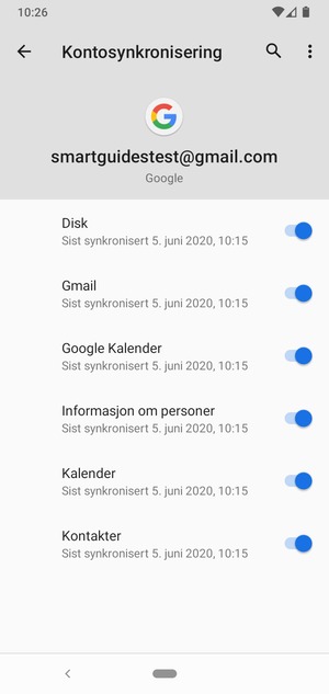 Velg menyknappen
