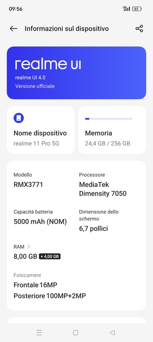 Seleziona realme UI