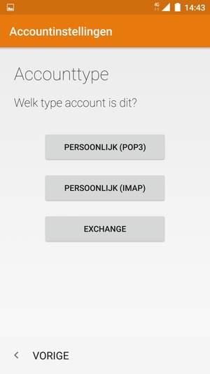 Selecteer EXCHANGE