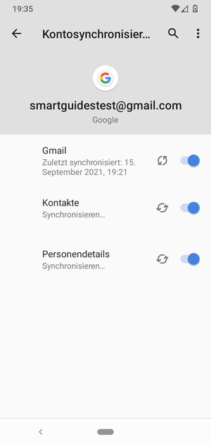 Ihre Daten werden synchronisiert