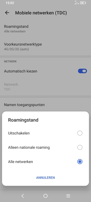 Selecteer uw voorkeursoptie