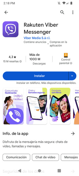 Seleccione Instalar