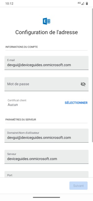 Saisissez votre mot de passe