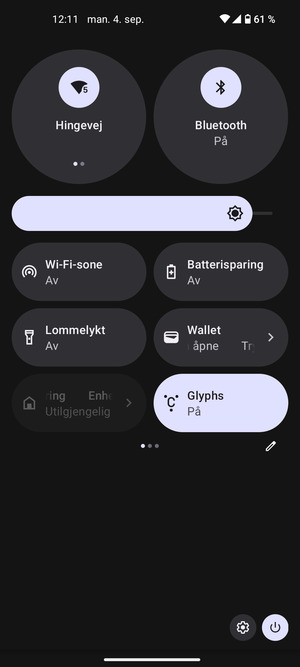 Slå av Wi-Fi og Bluetooth